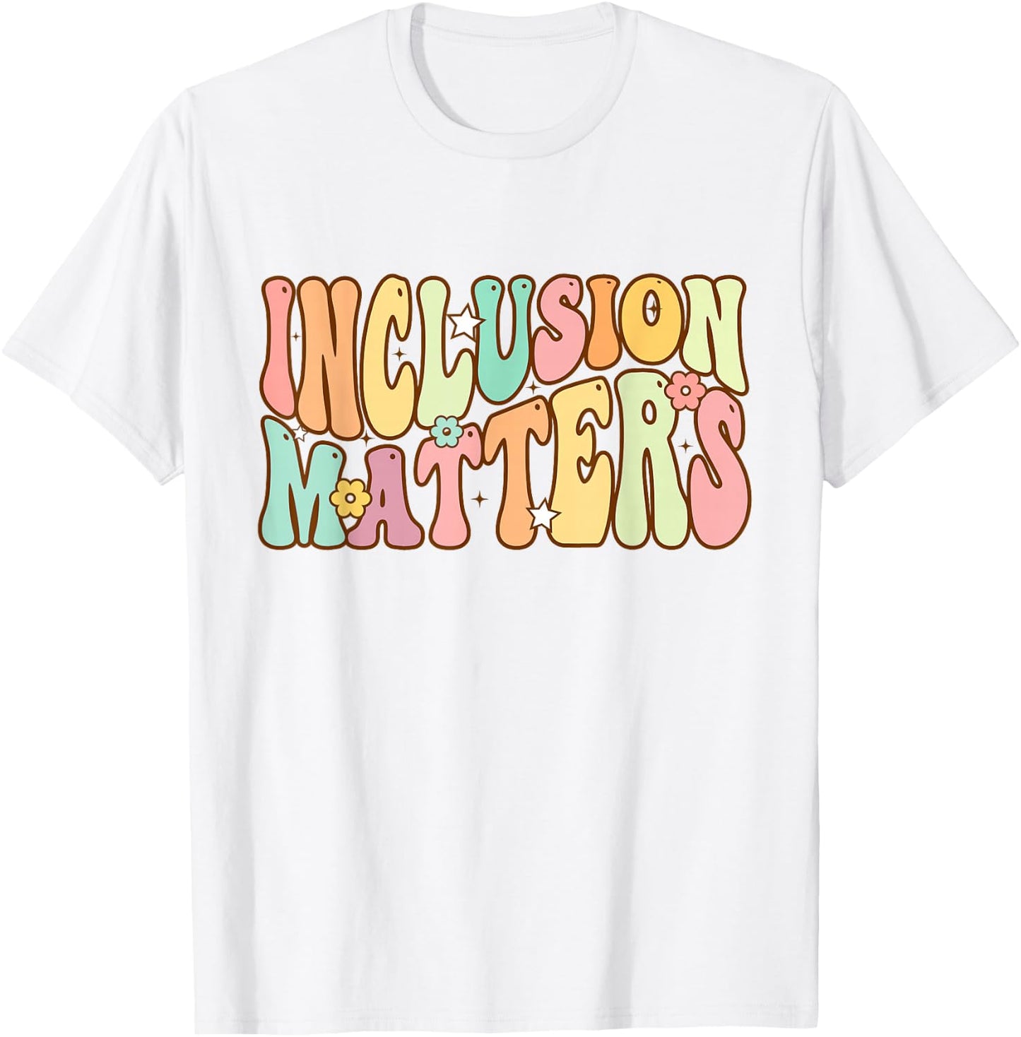 Inclusion Matters Special Education Autism Awareness Teacher T-Shirt - T-Shirt | White