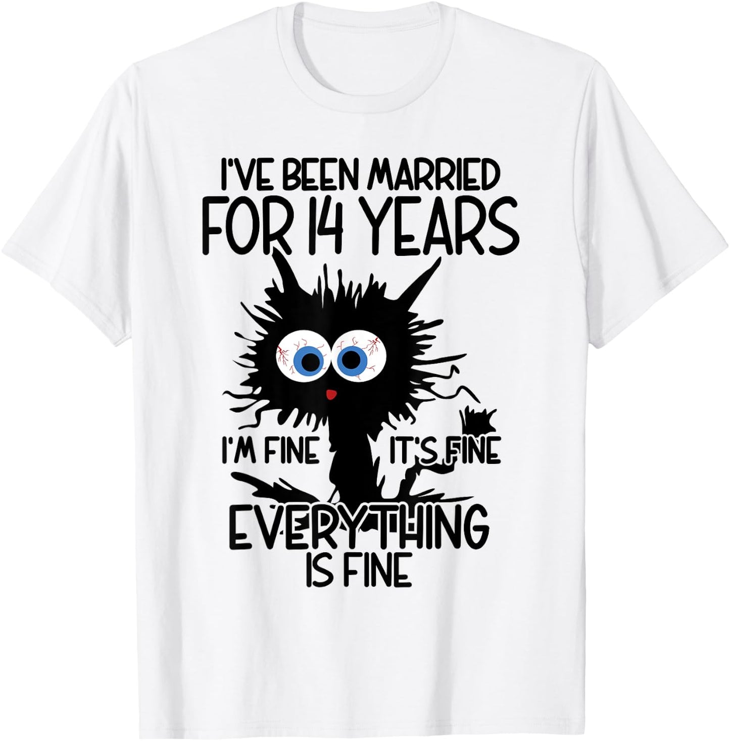 Ivory Wedding I've Been Married For 14 Years T-Shirt - T-Shirt | White