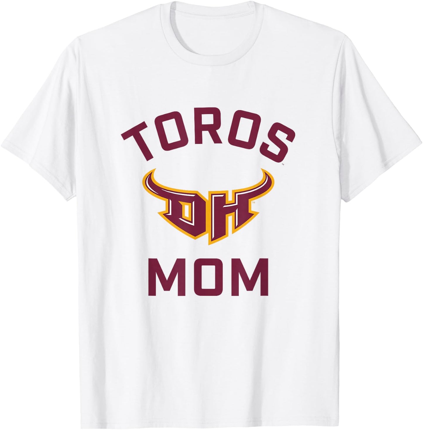 Cal State Dominguez Hills CSUDH Toros Arched Mom T-Shirt - T-Shirt | White