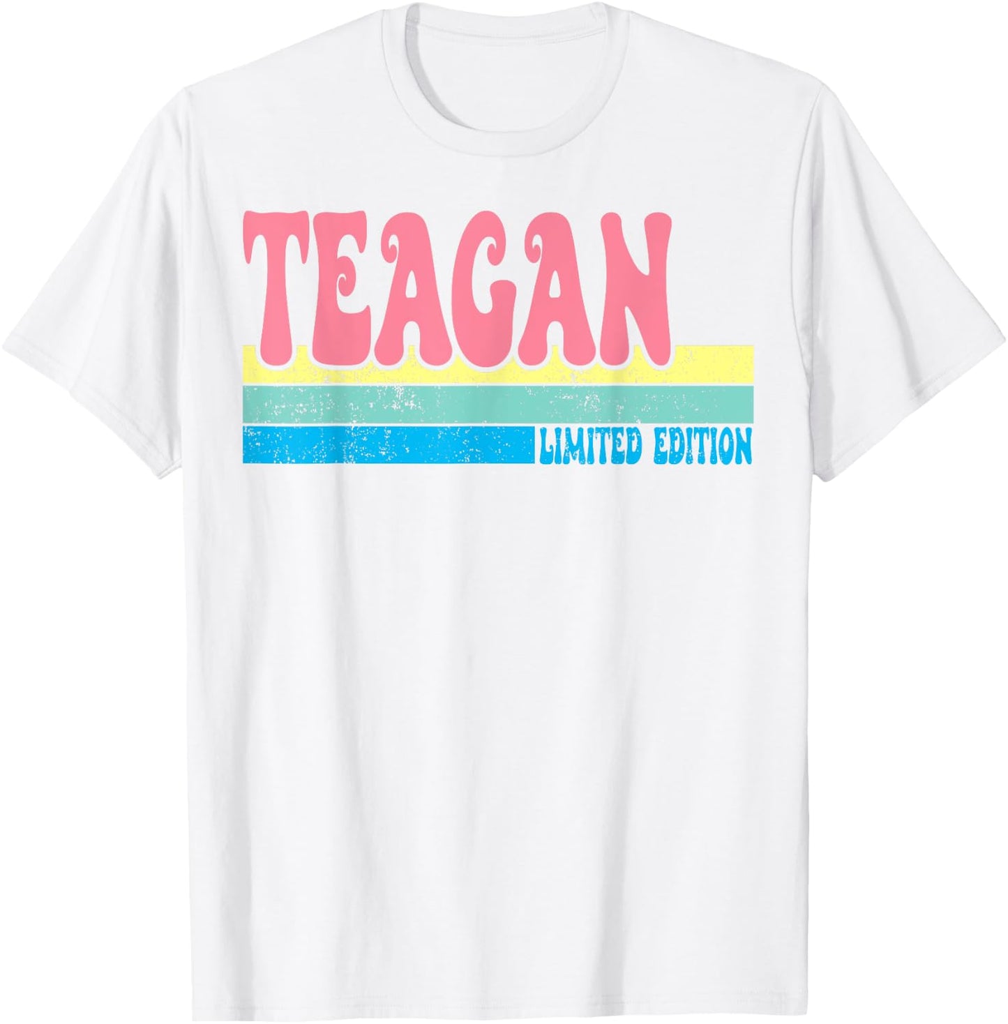 TEAGAN Name Personalized Cute Idea Groovy Women TEAGAN T-Shirt - T-Shirt | White