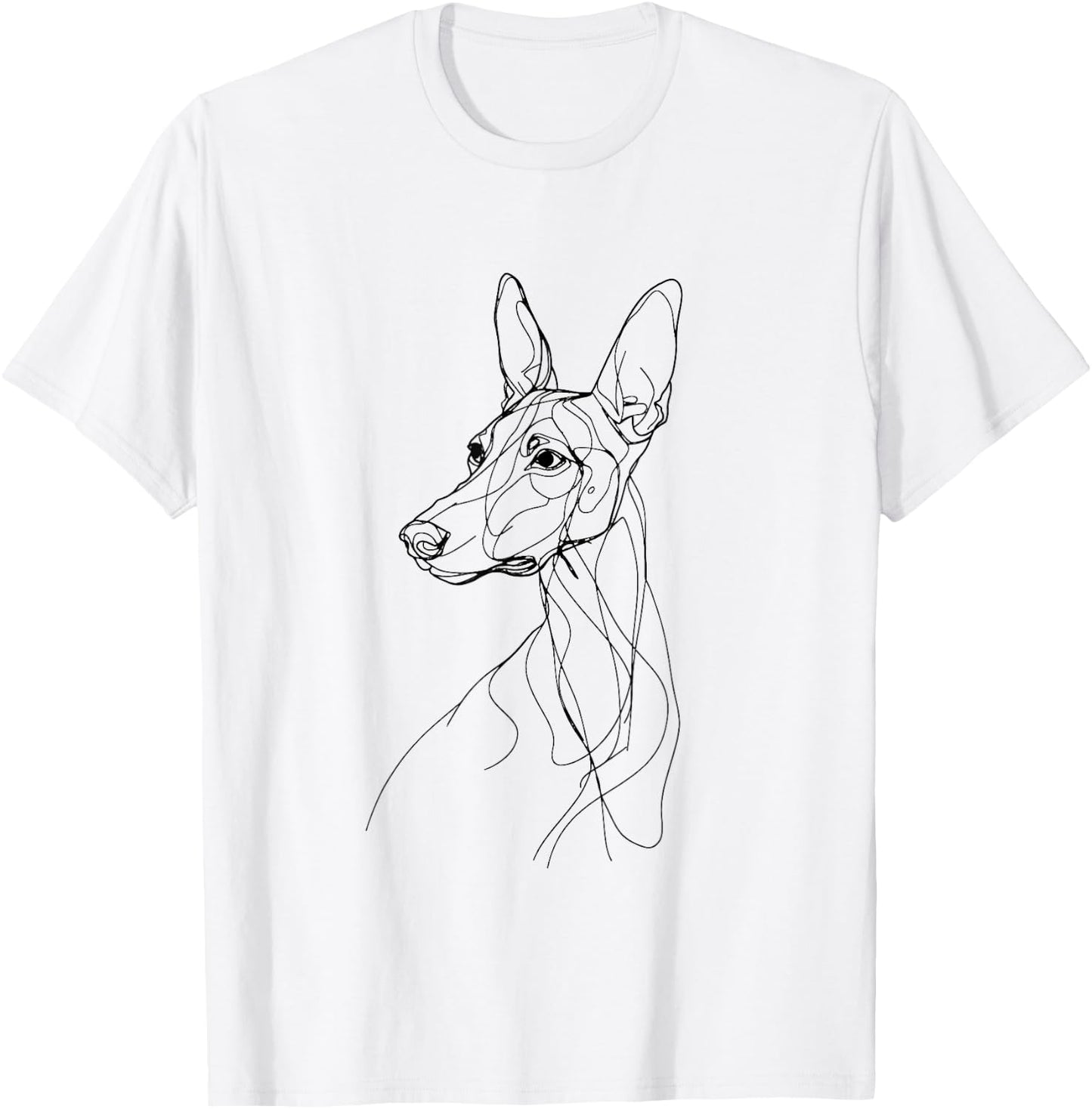 Xoloitzcuintli Xolo Dog Line Art Minimalist Mom Dad T-Shirt - T-Shirt | White