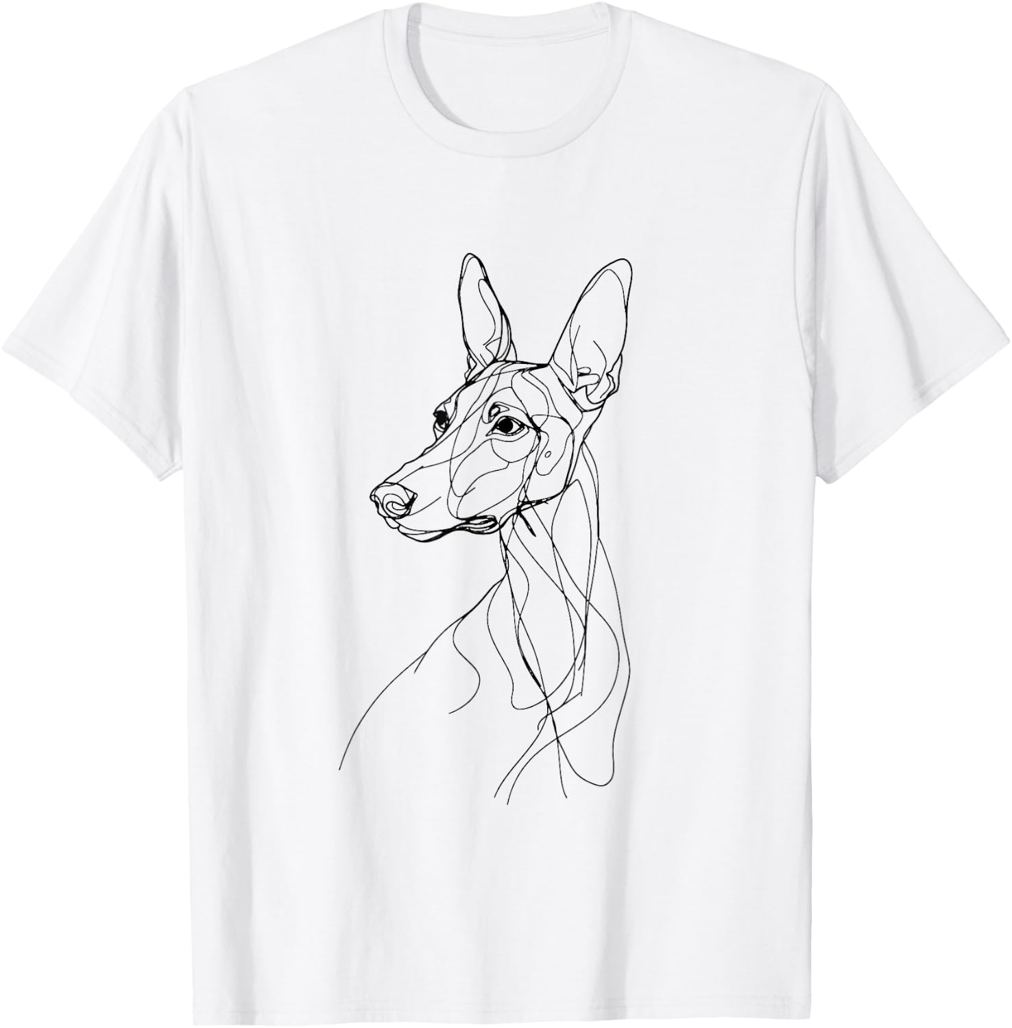 Xoloitzcuintli Xolo Dog Line Art Minimalist Mom Dad T-Shirt - T-Shirt | White