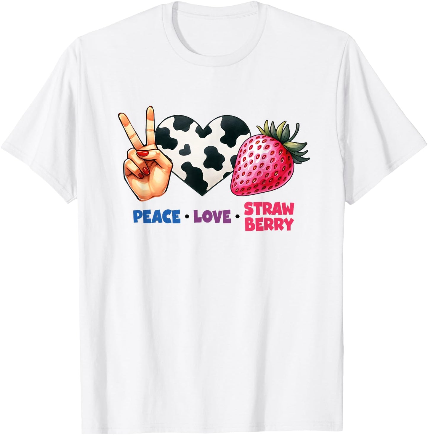 Strawberry Festival Wildflower T-Shirt - T-Shirt | White