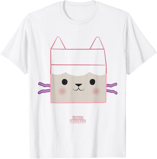 DreamWorks Gabby's Dollhouse Baby Box Big Face Halloween T-Shirt - T-Shirt | White