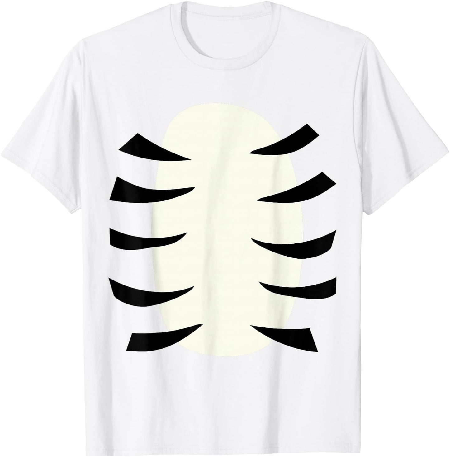 Funny lazy DIY tiger belly costume for halloween party T-Shirt - T-Shirt | White