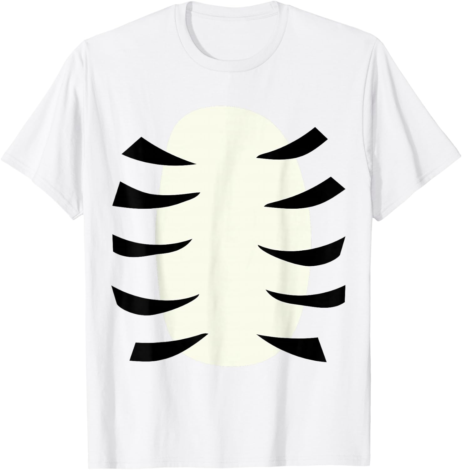 Funny lazy DIY tiger belly costume for halloween party T-Shirt - T-Shirt | White