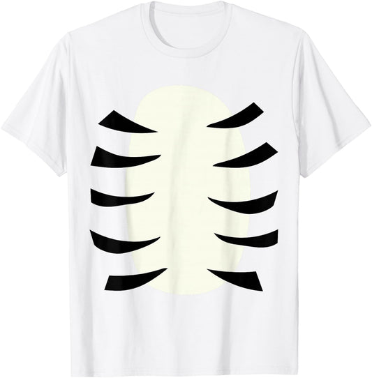 Funny lazy DIY tiger belly costume for halloween party T-Shirt - T-Shirt | White