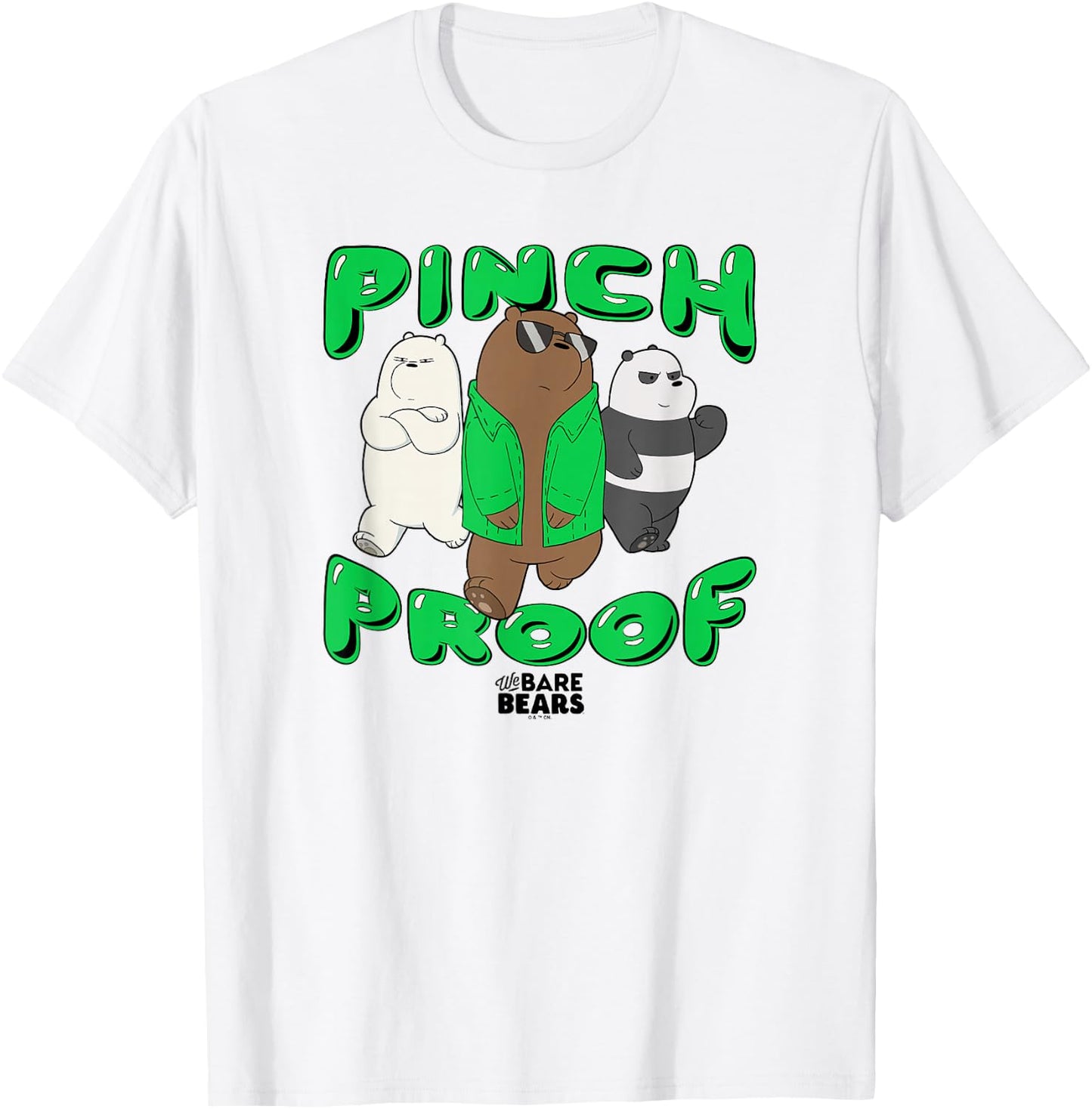We Bare Bears St. Patrick's Day Pinch Proof Too Cool T-Shirt - T-Shirt | White