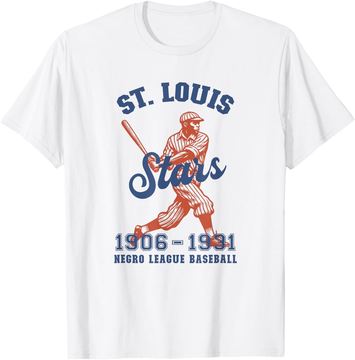 Vintage St. Louis Negro League Baseball Black History Month T-Shirt - T-Shirt | White