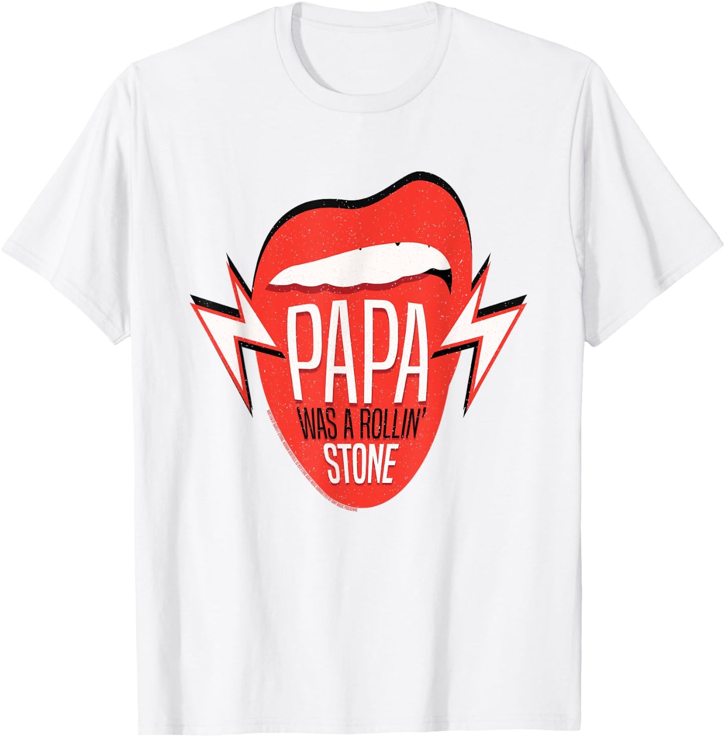 Papa Was a Rollin' Stone Lyric The Temptations T-Shirt - T-Shirt | White