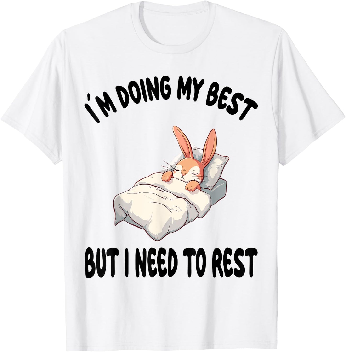 Bunny Rabbit Official Sleepshirt Pajamas Nightgown T-Shirt - T-Shirt | White
