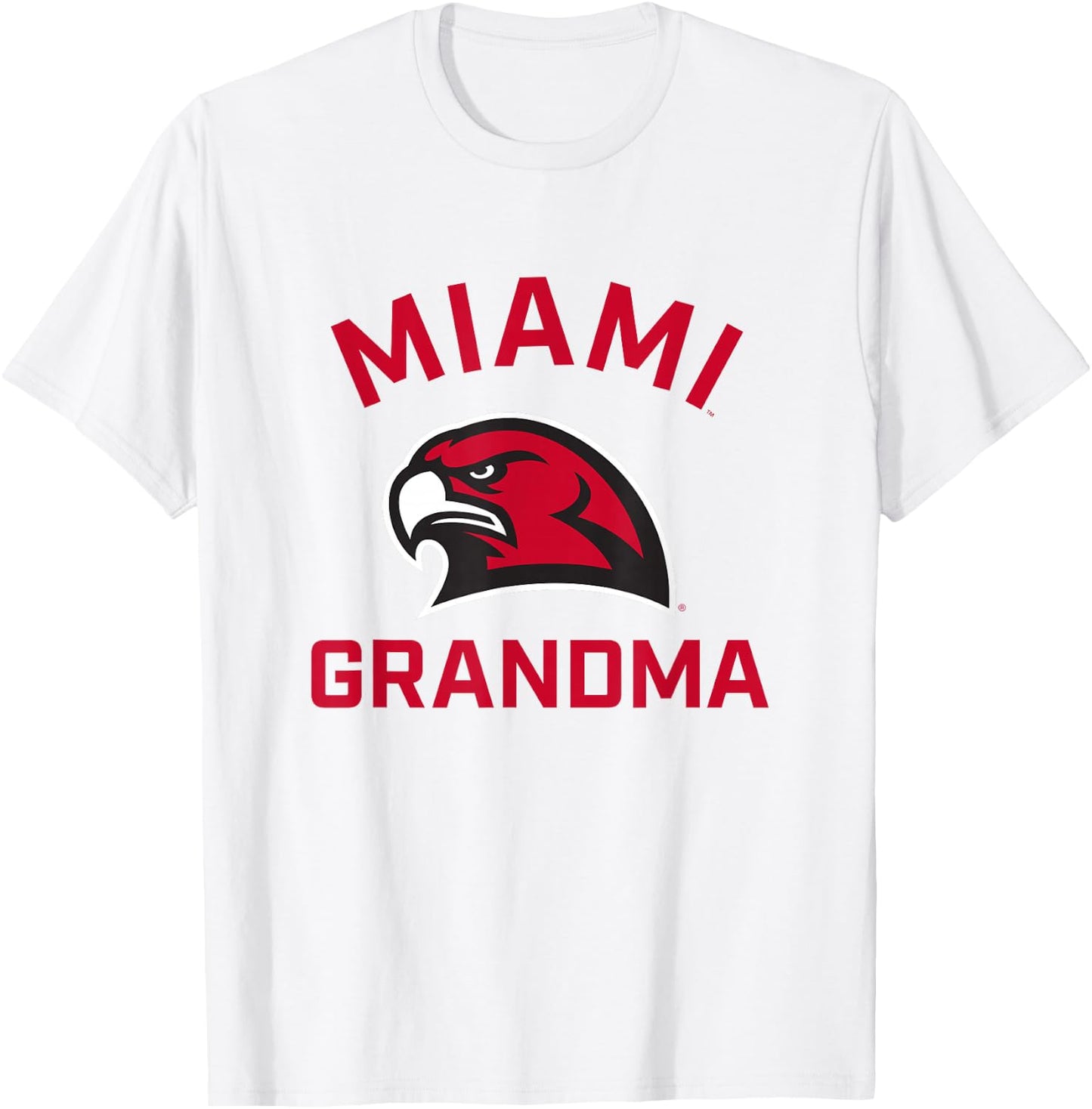 Miami University Ohio Redhawks Arched Grandma T-Shirt - T-Shirt | White