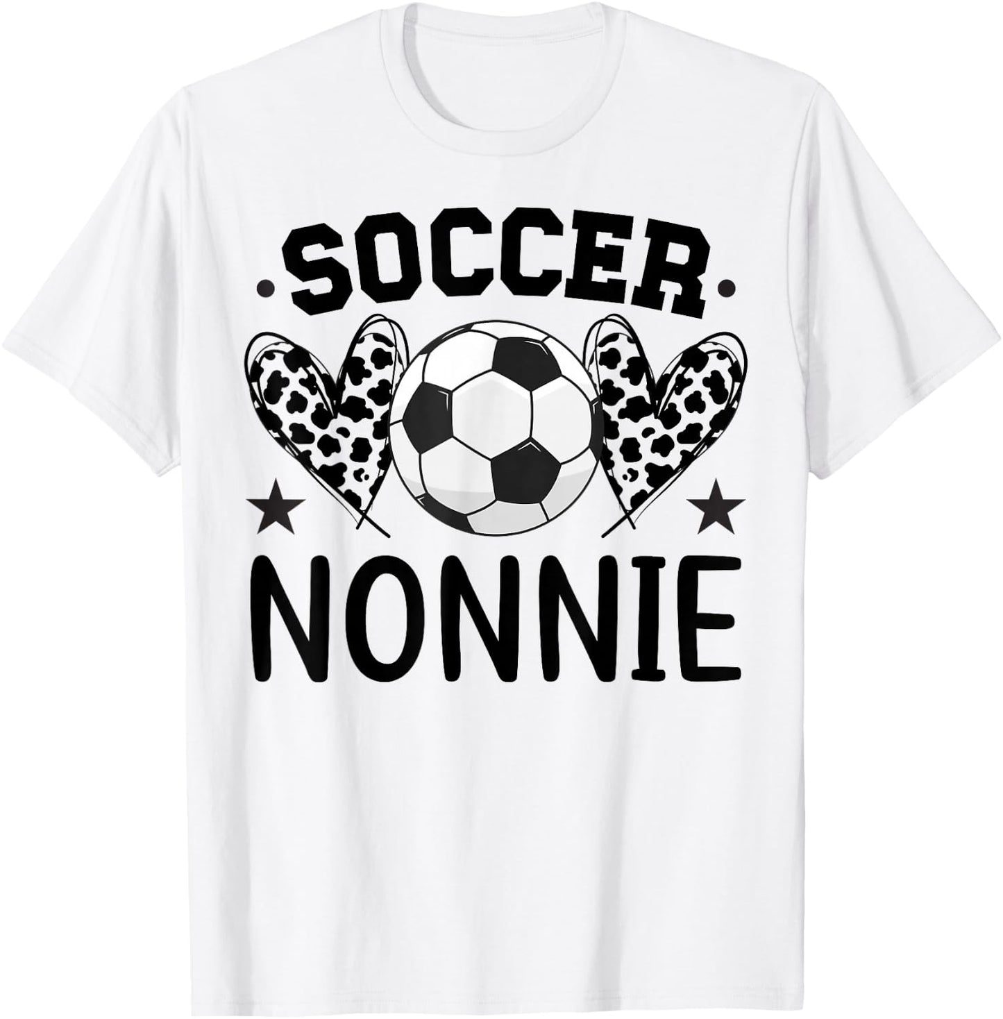 Soccer Nonnie Hearts Nonnie Of A Soccer Player Nonnie T-Shirt - T-Shirt | White