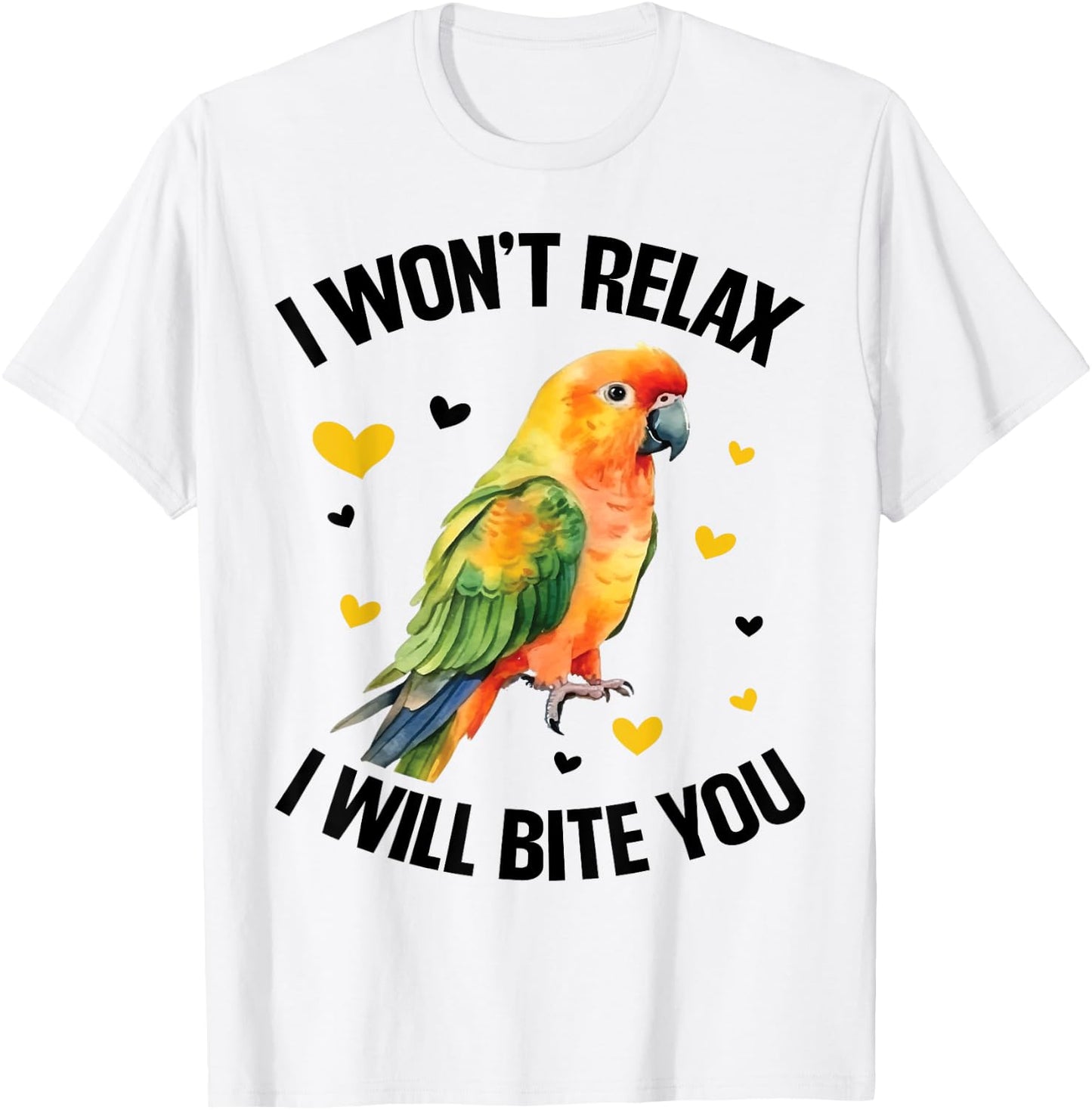 Sun Conure Bed Sun Conure Food Sun Conures Sunconure T-Shirt - T-Shirt | White