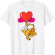 Garfield Heart Balloons with Pooky Valentine's Day Cat T-Shirt - T-Shirt | White
