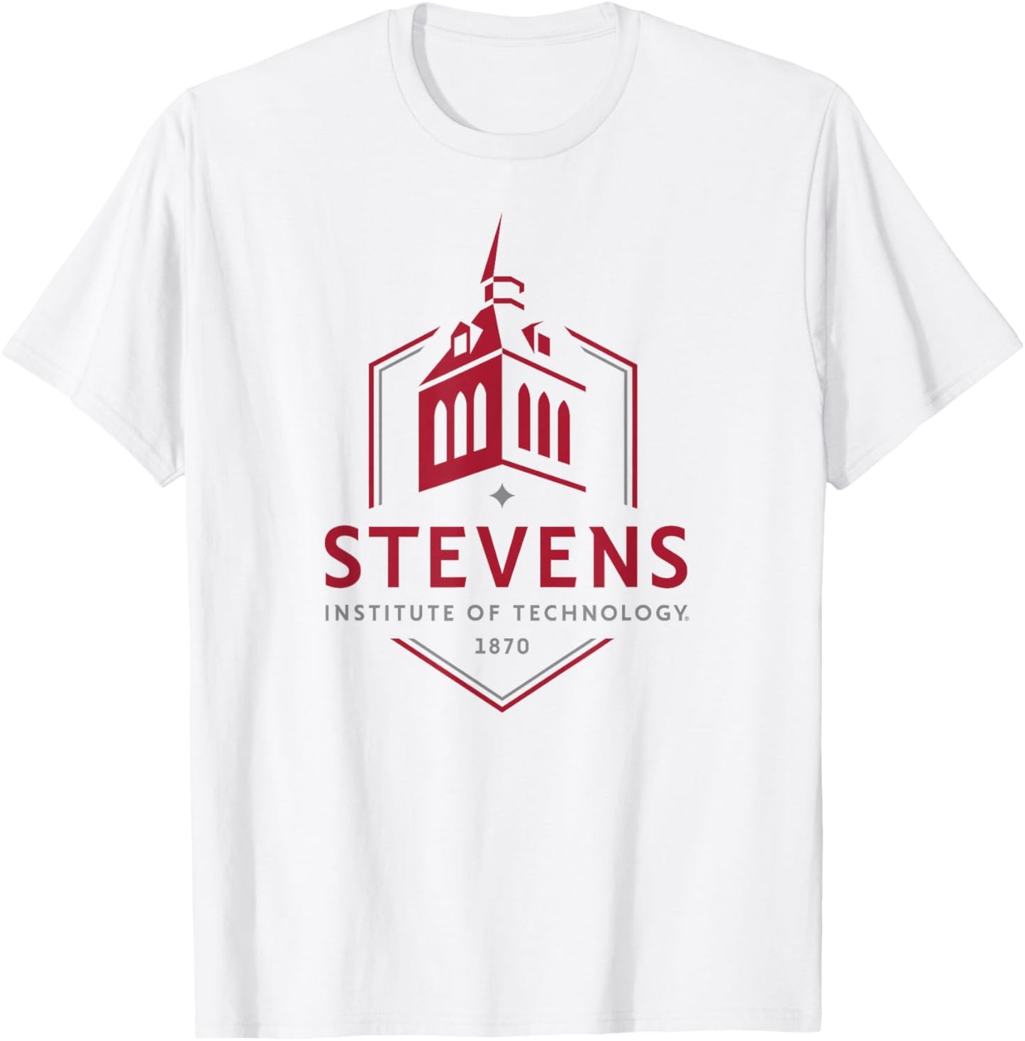 Stevens Institute of Technology Logo T-Shirt - T-Shirt | White