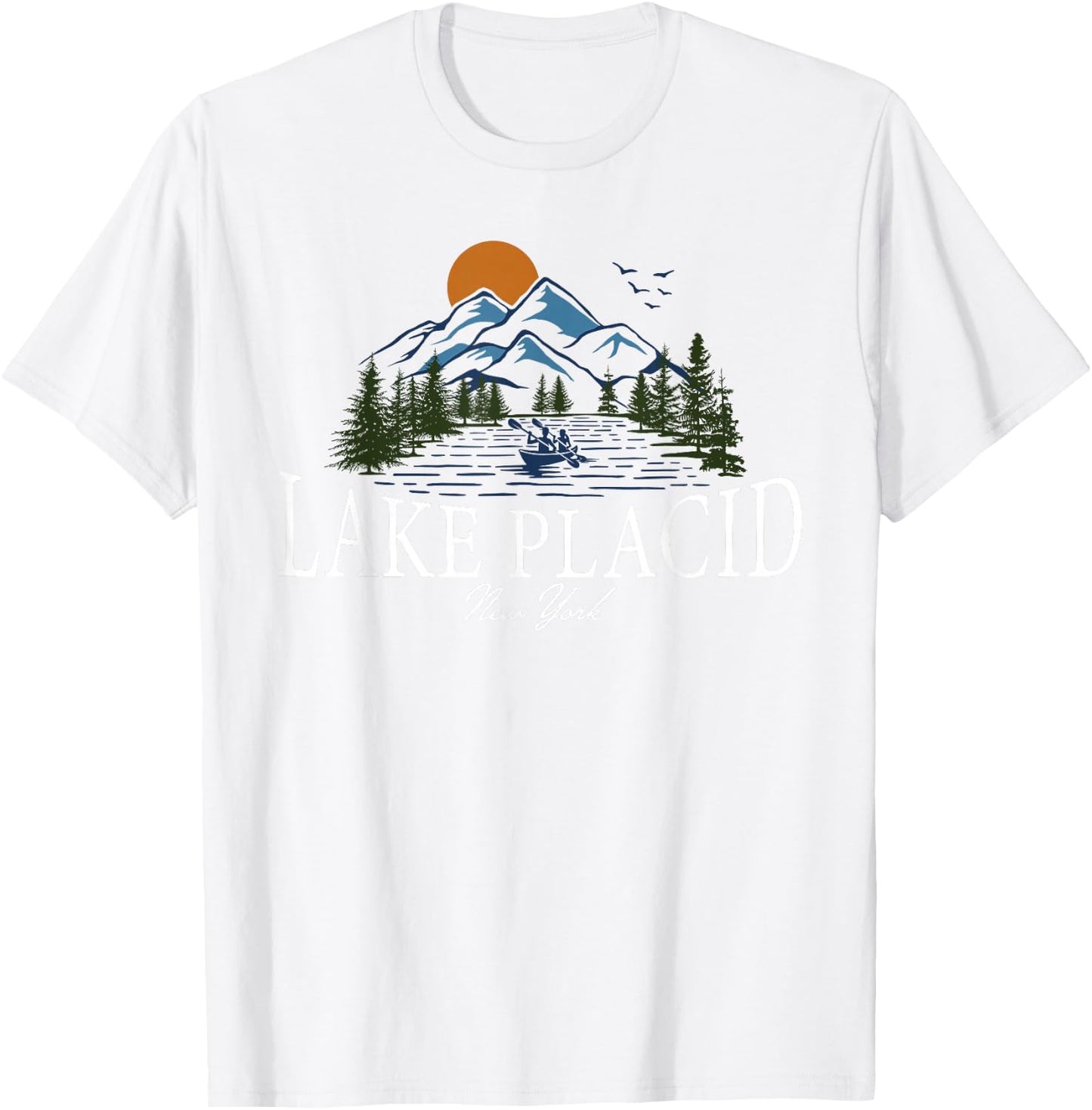 Lake Placid New York T-Shirt - T-Shirt | White