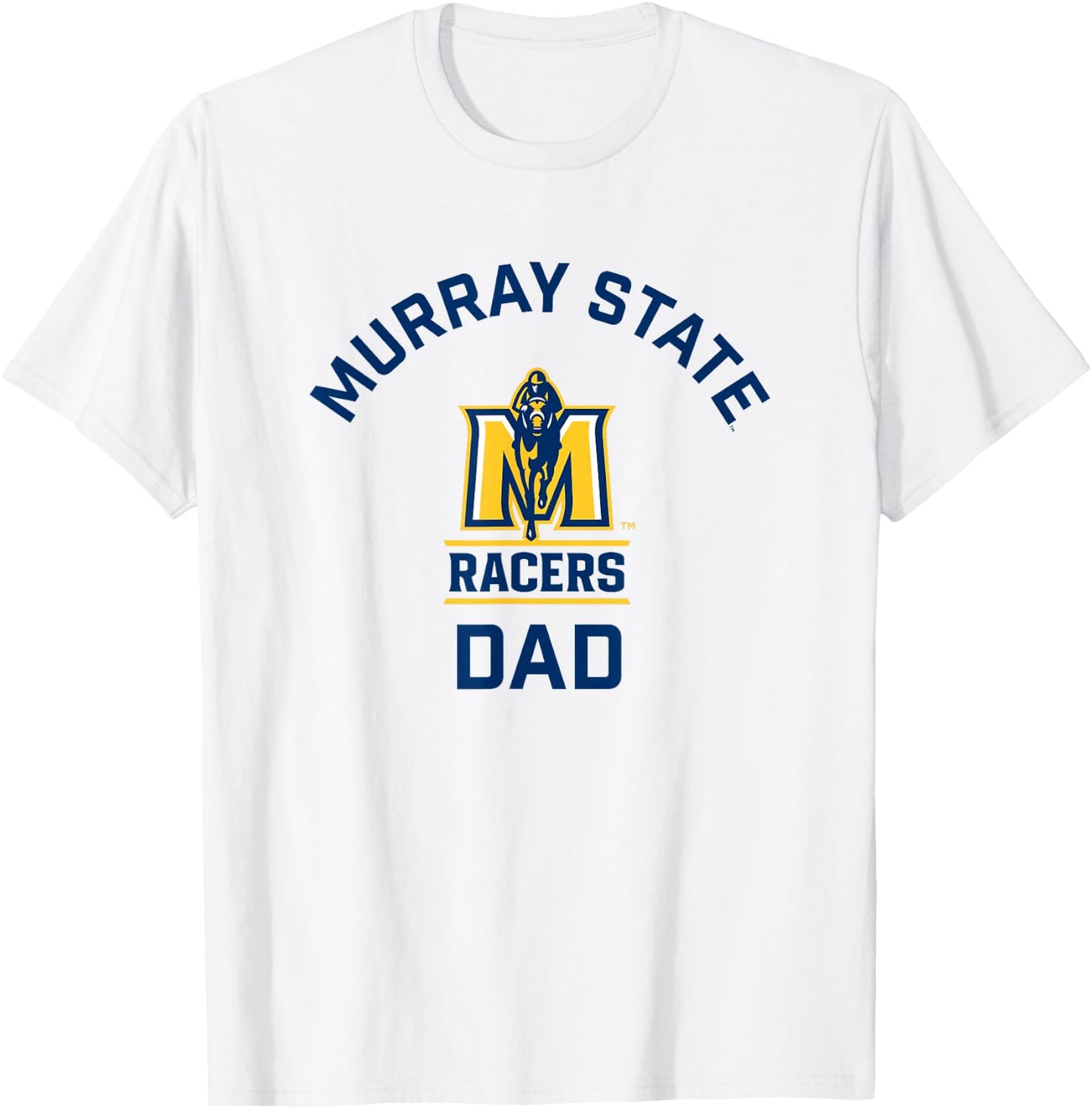Murray State University Racers Arched Dad T-Shirt - T-Shirt | White