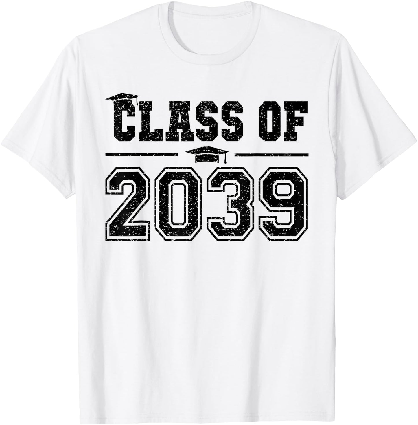 Class of 2039 Grow With Me Graduation First Day of School T-Shirt - T-Shirt | White