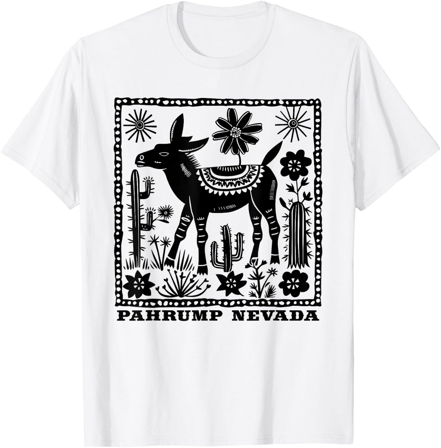Pahrump Nevada Burro Lover Relocated Wild Donkeys and Horses T-Shirt - T-Shirt | White