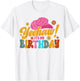 Yeehaw! It's My Birthday Horse Bronc Riding Rodeo Cowgirl T-Shirt - T-Shirt | White