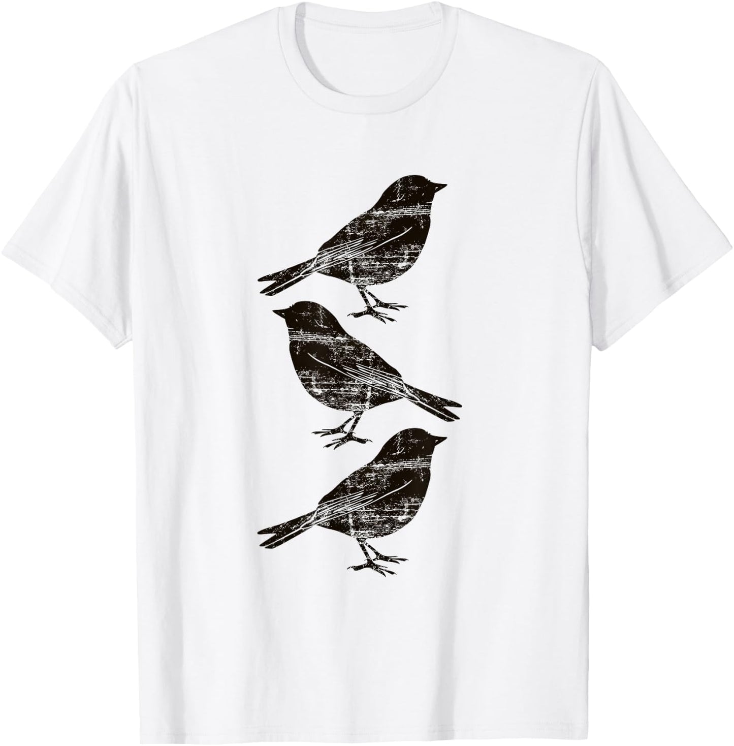 Bird on Bird Design Bird Watching Watcher Birder T-Shirt - T-Shirt | White