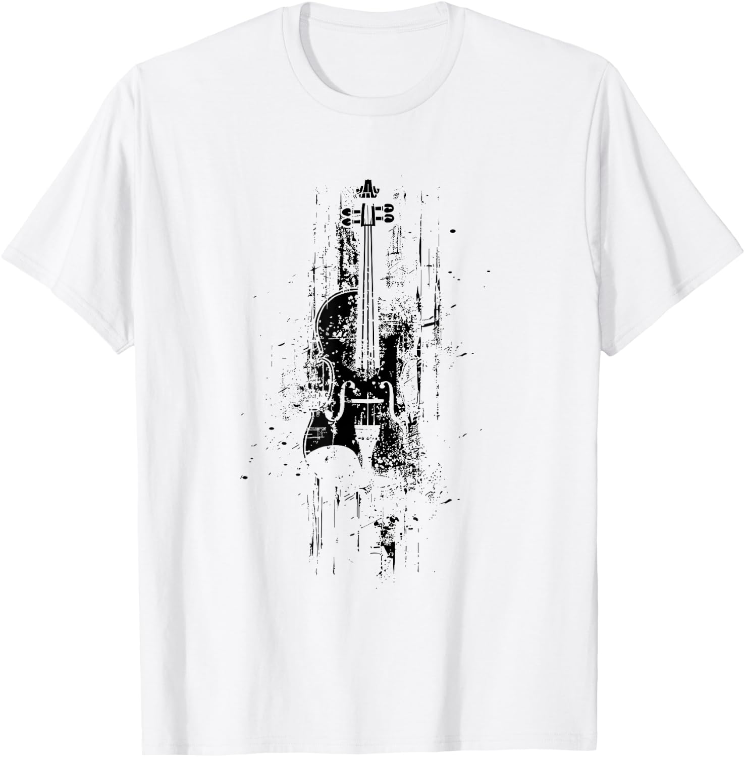 Violin Sketch Fiddle Music School T-Shirt - T-Shirt | White
