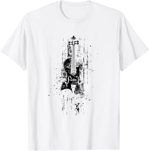 Violin Sketch Fiddle Music School T-Shirt - T-Shirt | White