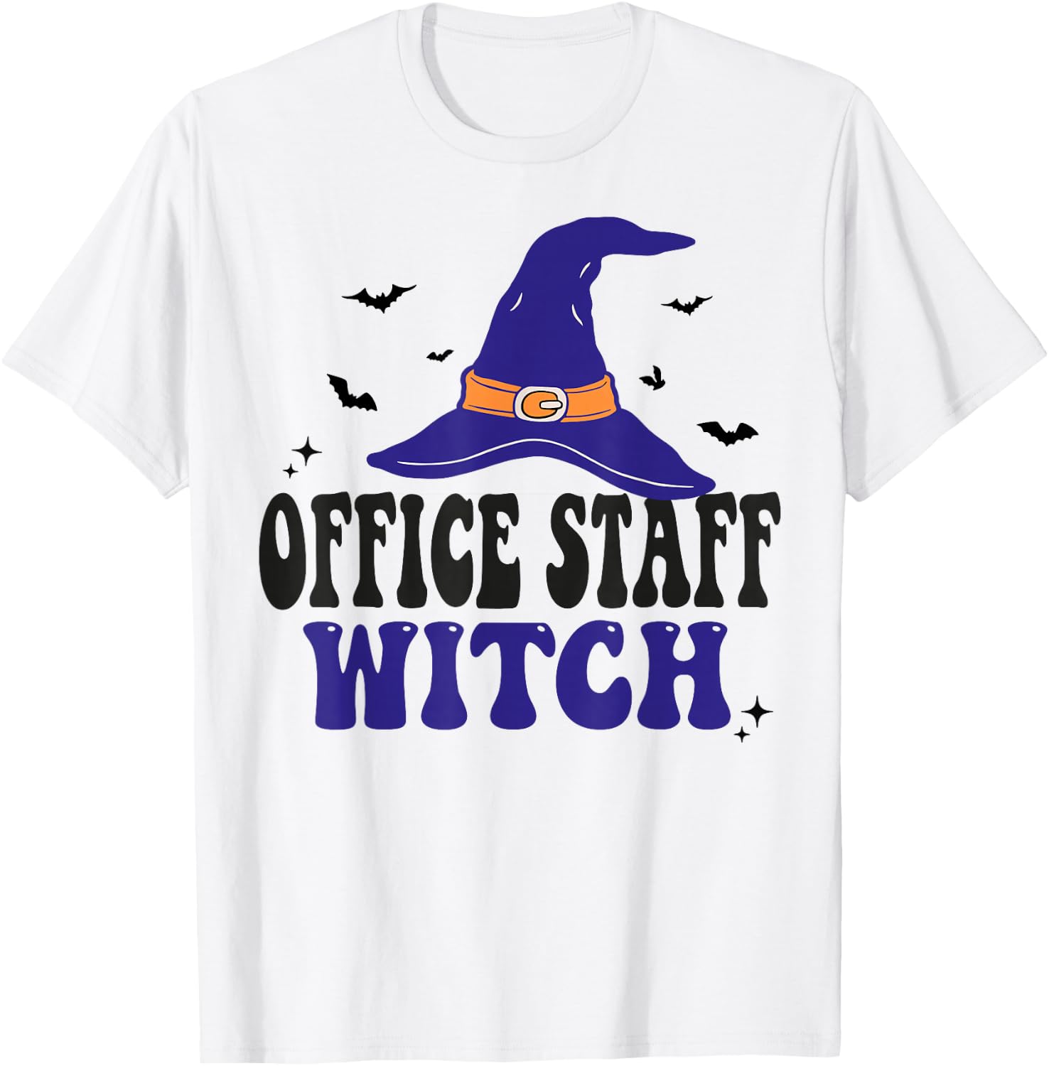 Office Staff Witch Funny Halloween Matching Group Costume T-Shirt - T-Shirt | White