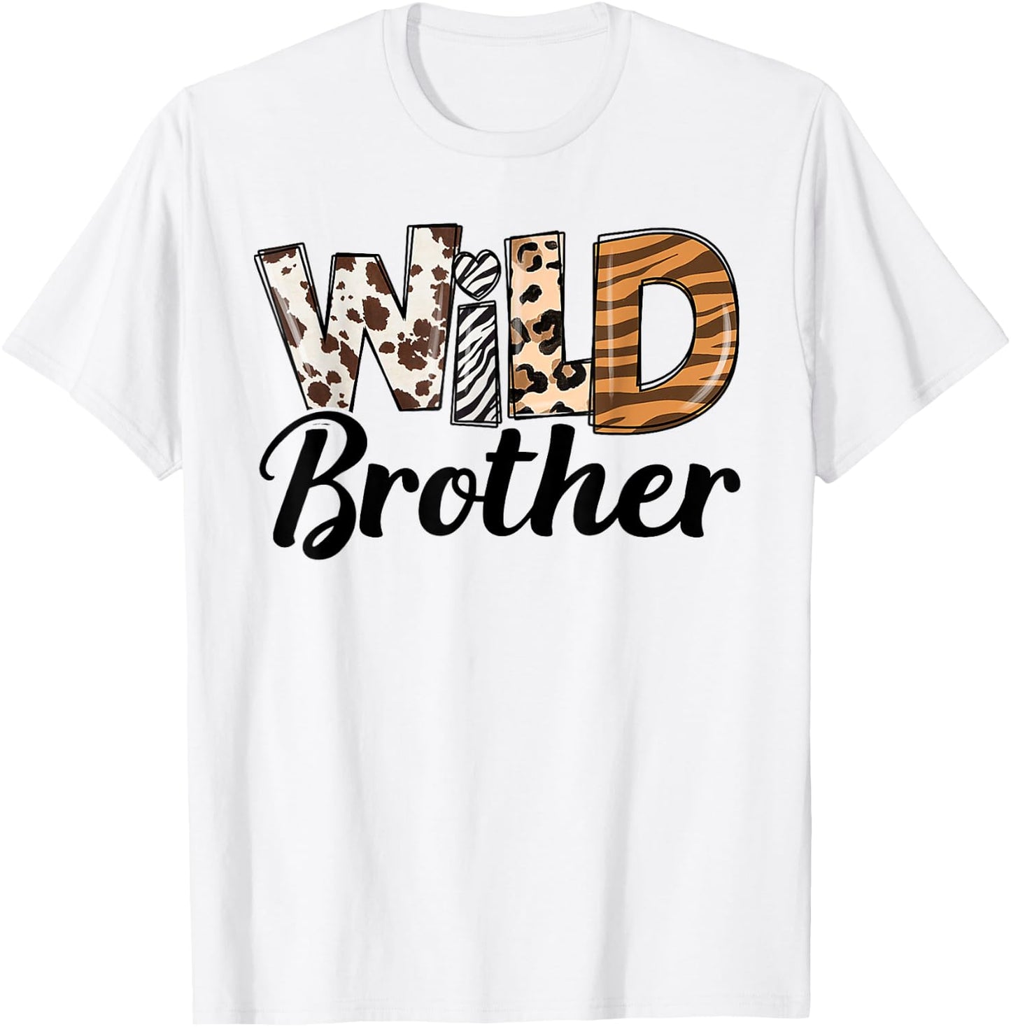 Wild Brother Birthday Family Bro Safari Zoo Jungle Animals T-Shirt - T-Shirt | White