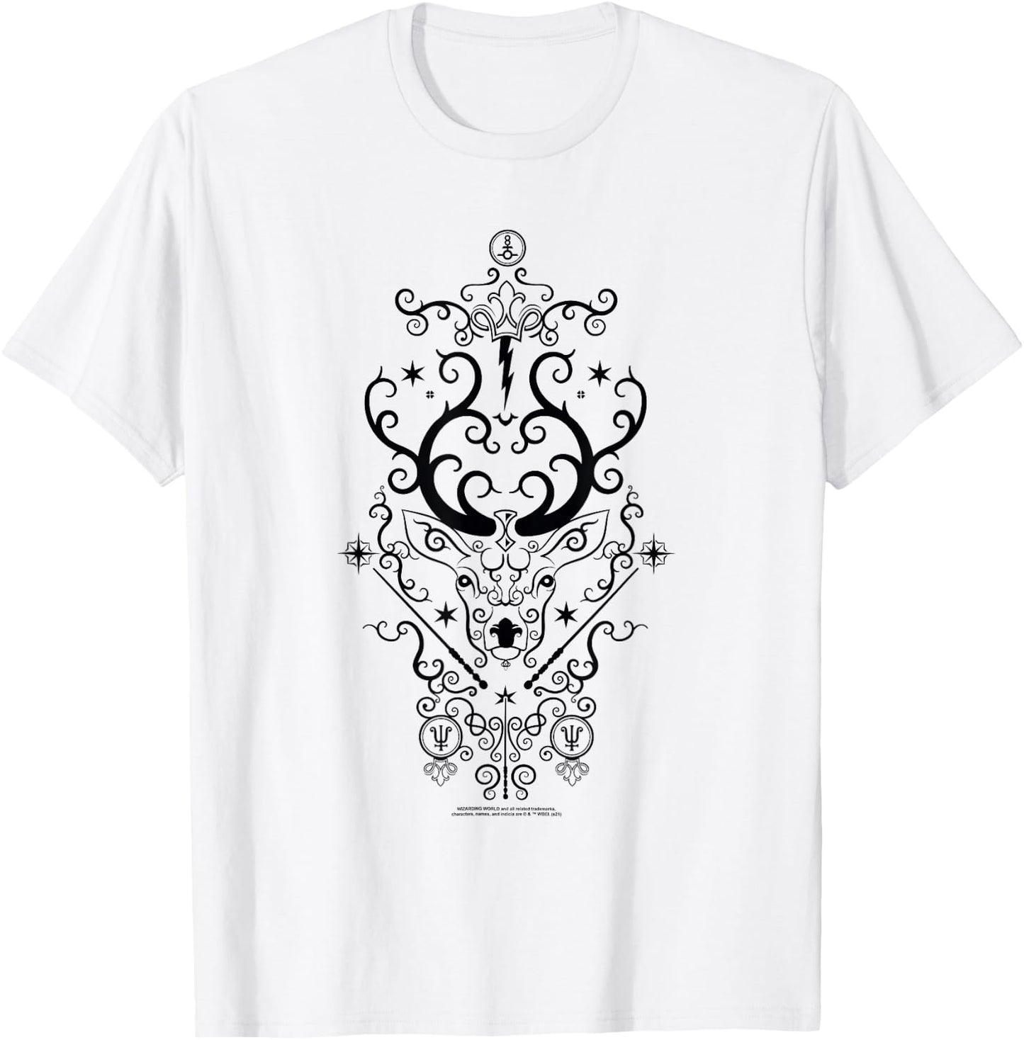 Harry Potter Stag Patronus T-Shirt - T-Shirt | White