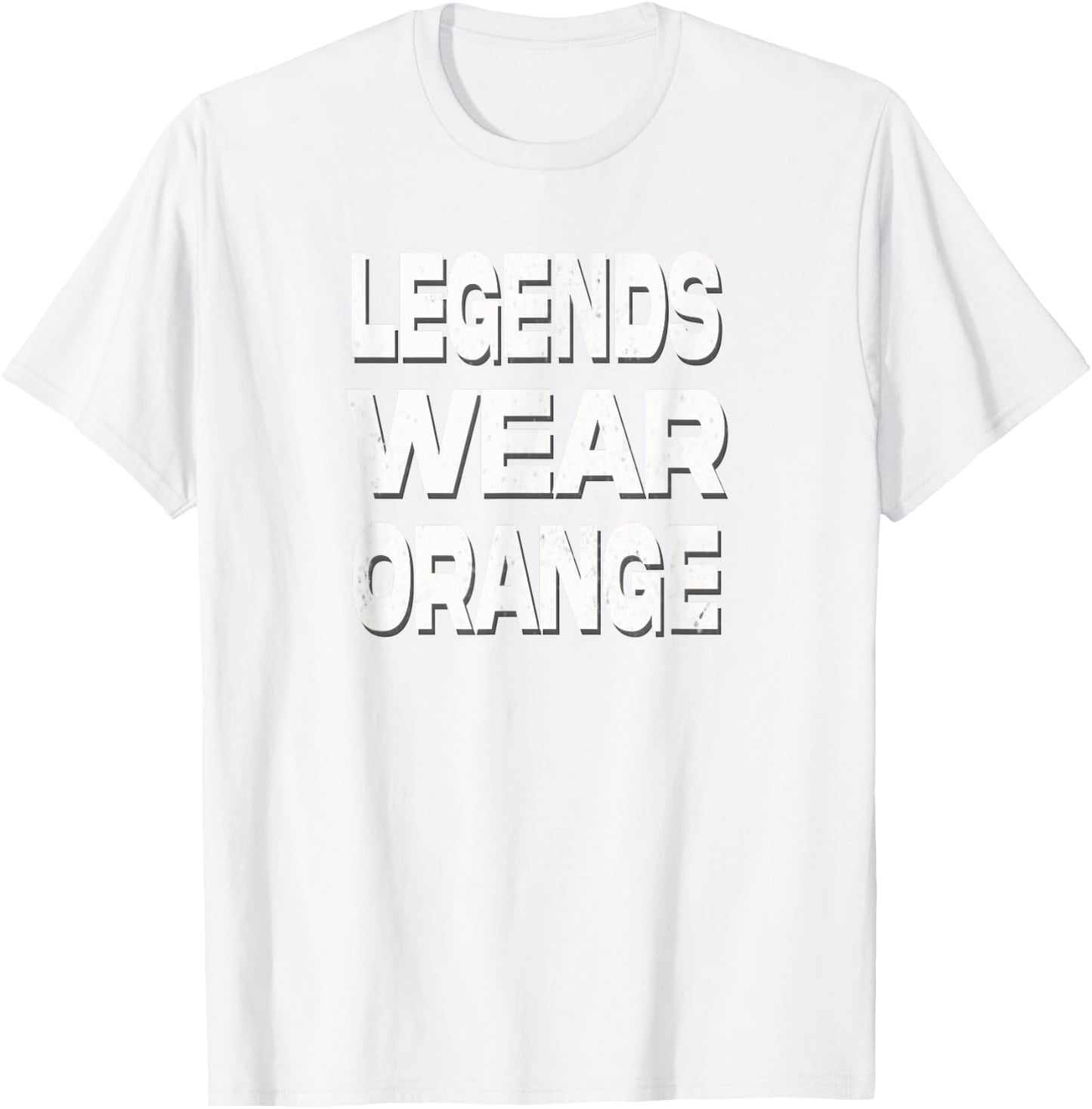 Legends Wear Orange T-Shirt - T-Shirt | White
