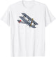 Vintage Biplane Air Show Aviation T-Shirt - T-Shirt | White