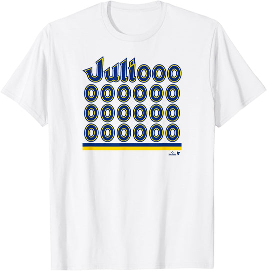 Julio Rodriguez - All the O's - Seattle Baseball T-Shirt - T-Shirt | White