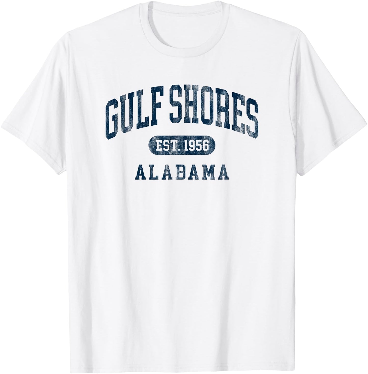 Vintage Gulf Shores Alabama Est 1956 Throwback Souvenir T-Shirt - T-Shirt | White