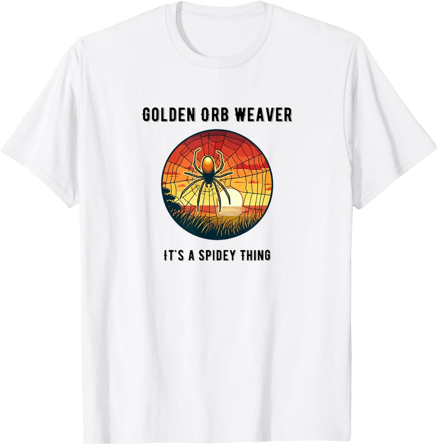Golden Silk Orb Weaver T-Shirt - T-Shirt | White