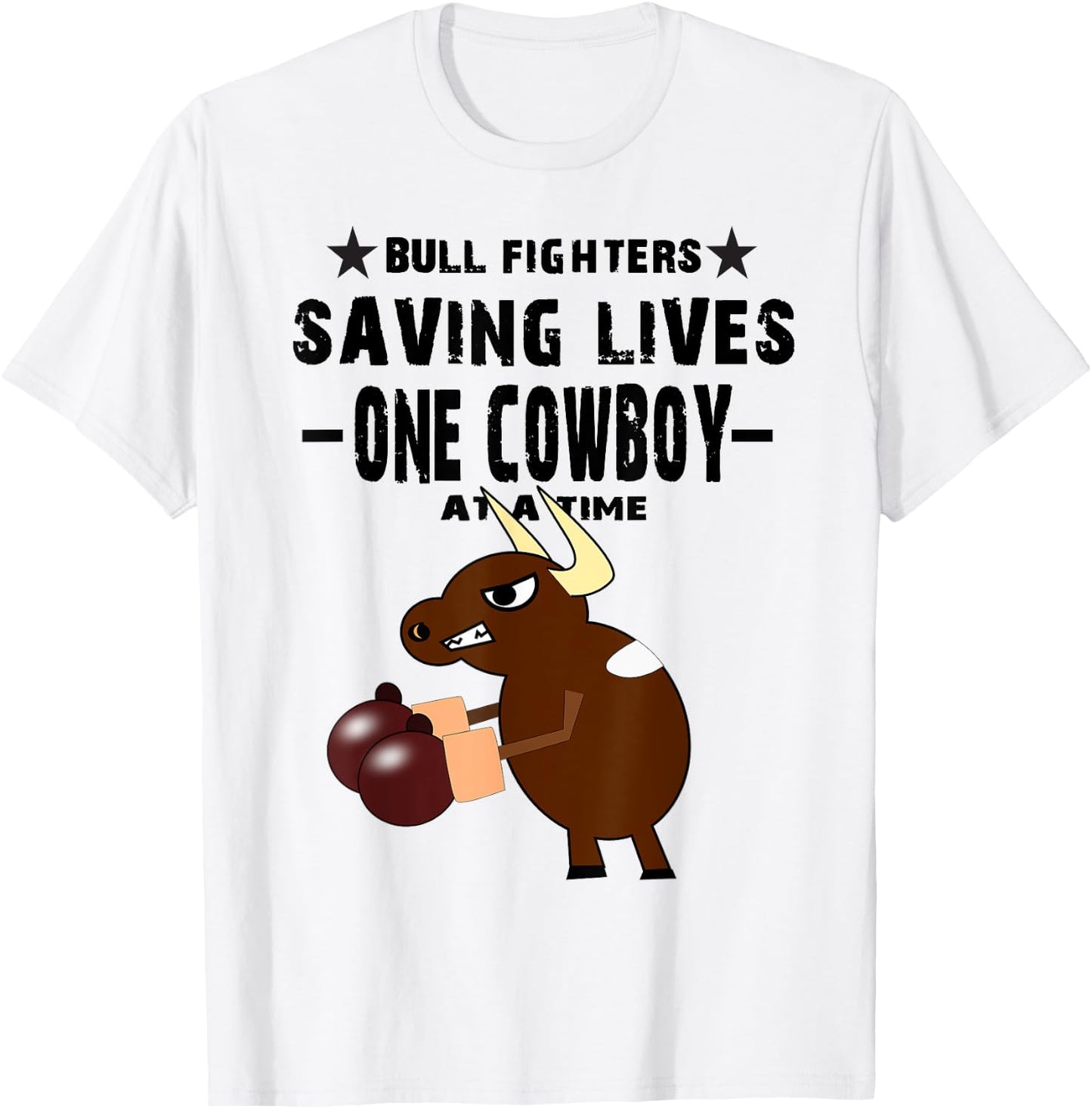 Bull Fighting Shirt & Women T-Shirt - T-Shirt | White
