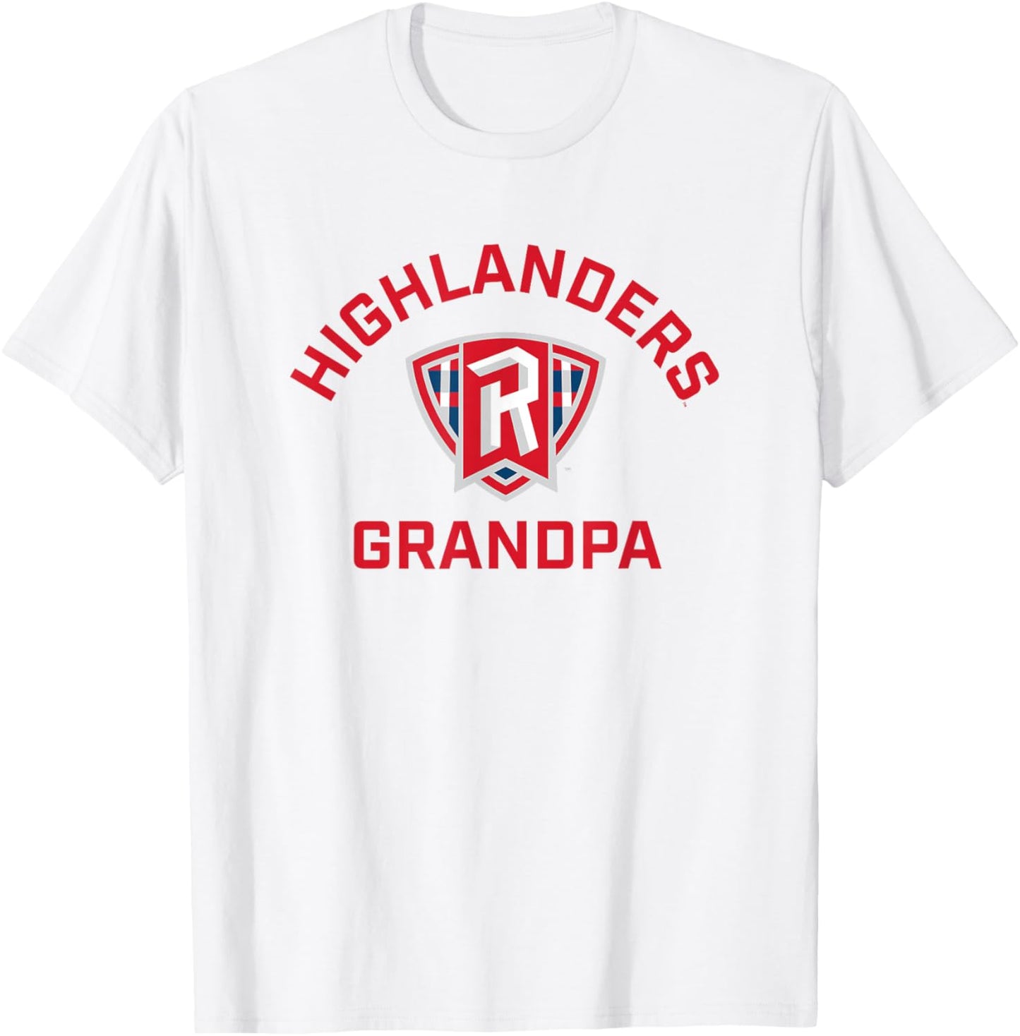 Radford University Highlanders Arched Grandpa T-Shirt - T-Shirt | White