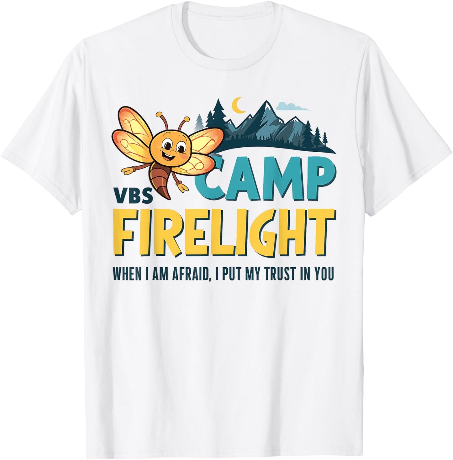 Vacation Bible School Camp Firelight VBS Camp Firework 2024 T-Shirt - T-Shirt | White