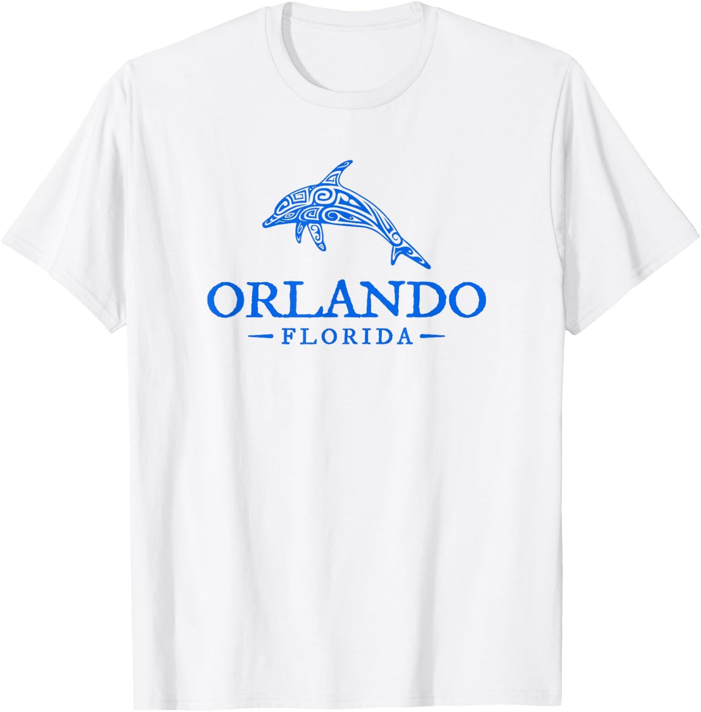 Orlando Florida Dolphin Women Beach Souvenir T-Shirt - T-Shirt | White