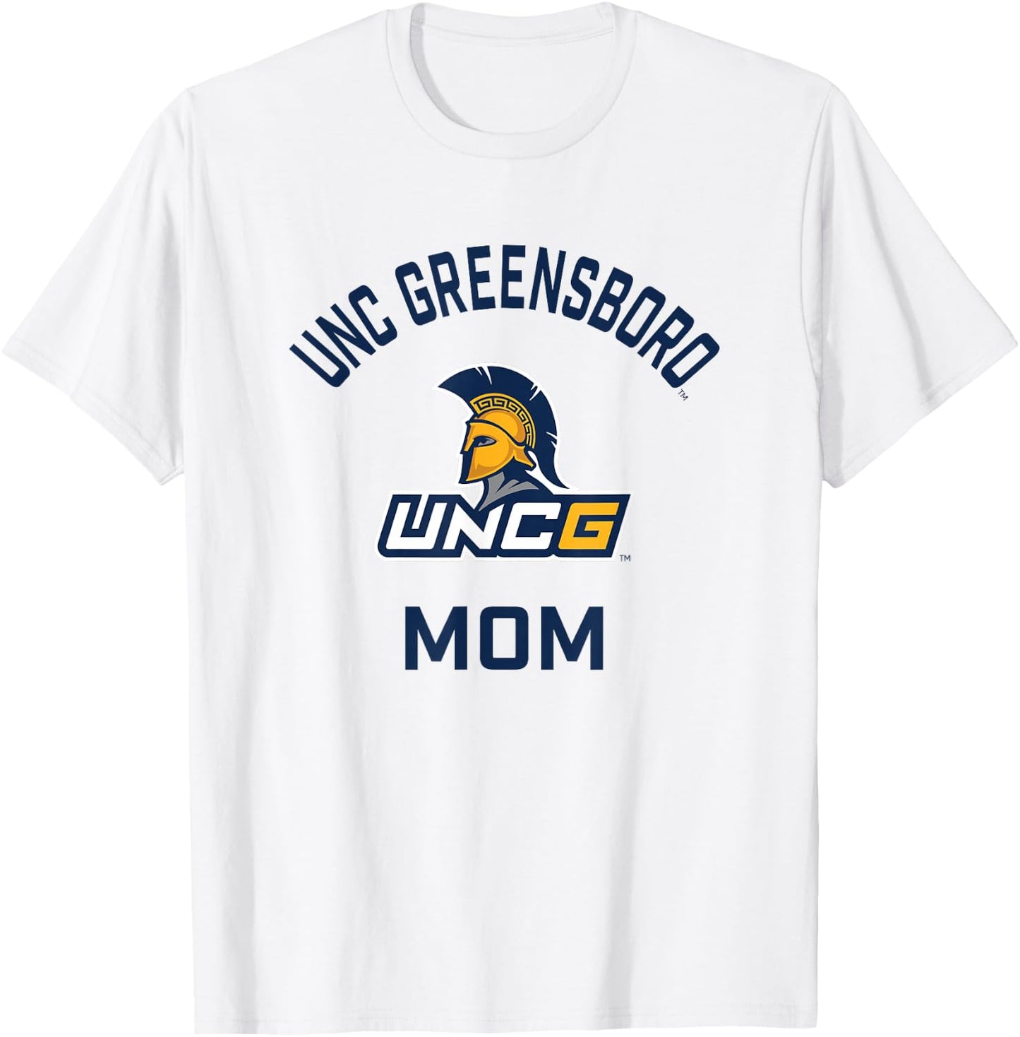 UNC Greensboro UNCG Spartans Arched Mom T-Shirt - T-Shirt | White