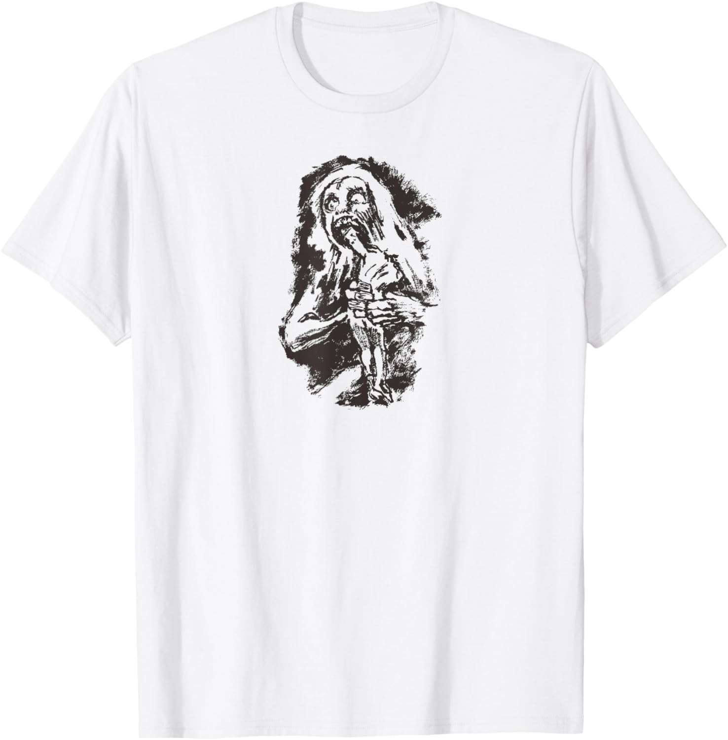 GOYA Halloween Literary Saturn Devouring His Son Fun T-Shirt - T-Shirt | White