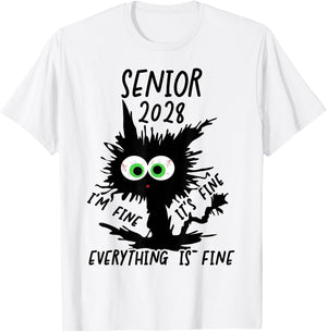 Senior 2028 T-Shirt - T-Shirt | White