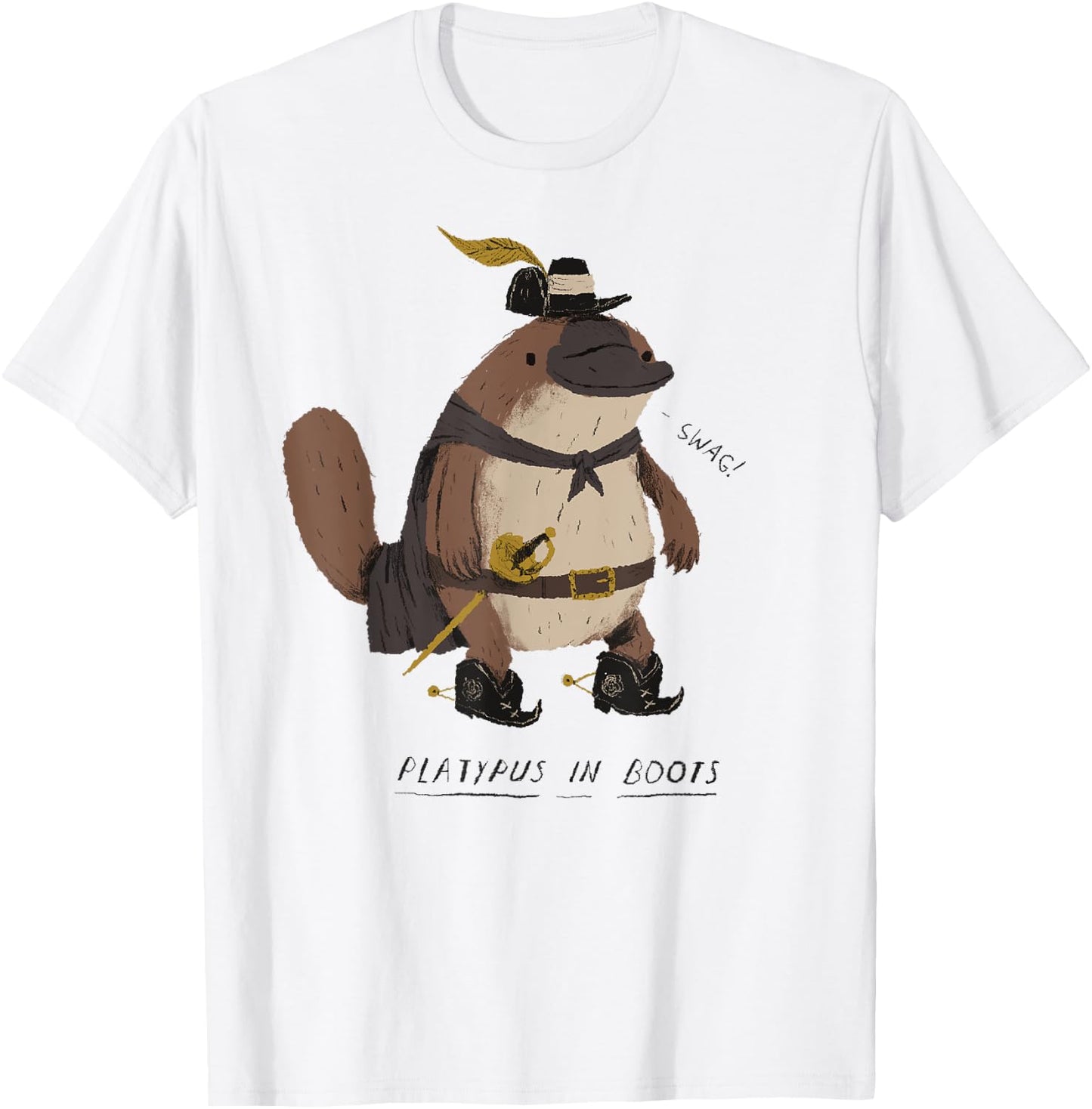 Platypus in Boots / Platypus ! T-Shirt - T-Shirt | White
