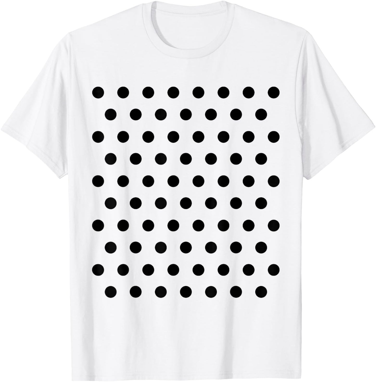 Black and White Polka dot t Shirt T-Shirt - T-Shirt | White