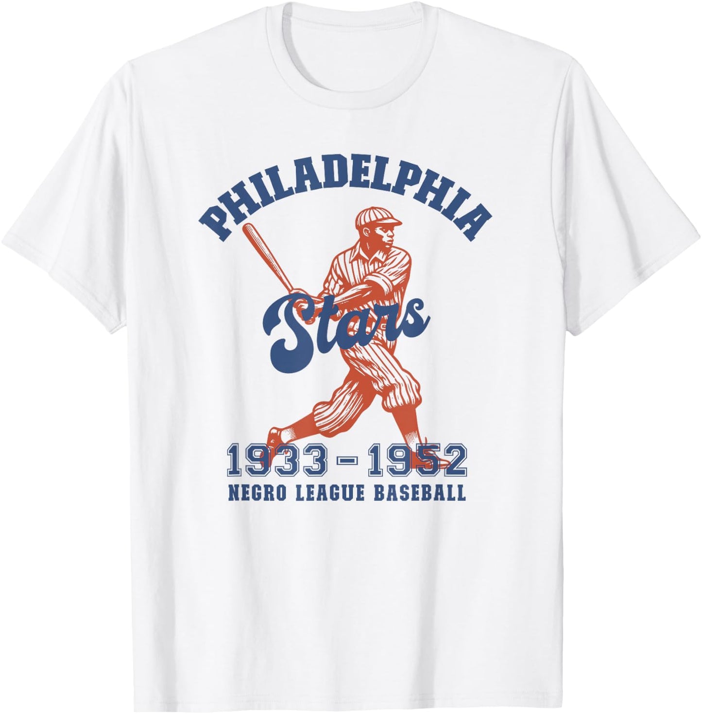 Philadelphia Negro League Baseball Black History Month T-Shirt - T-Shirt | White