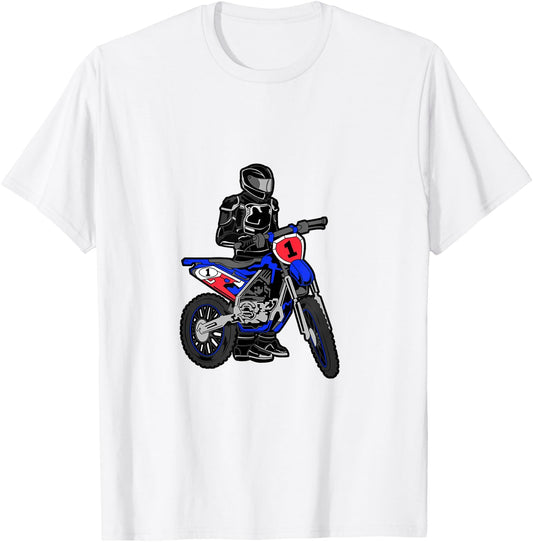 Motorcycle Motocross Drole Moto Humour Motard GP Moto France T-Shirt - T-Shirt | White