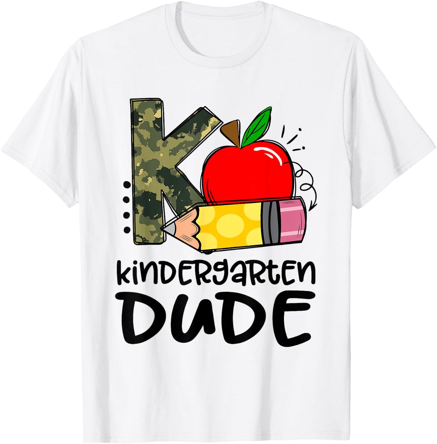 Kindergarten Dude Student Kindergarten Squad Back to School T-Shirt - T-Shirt | White
