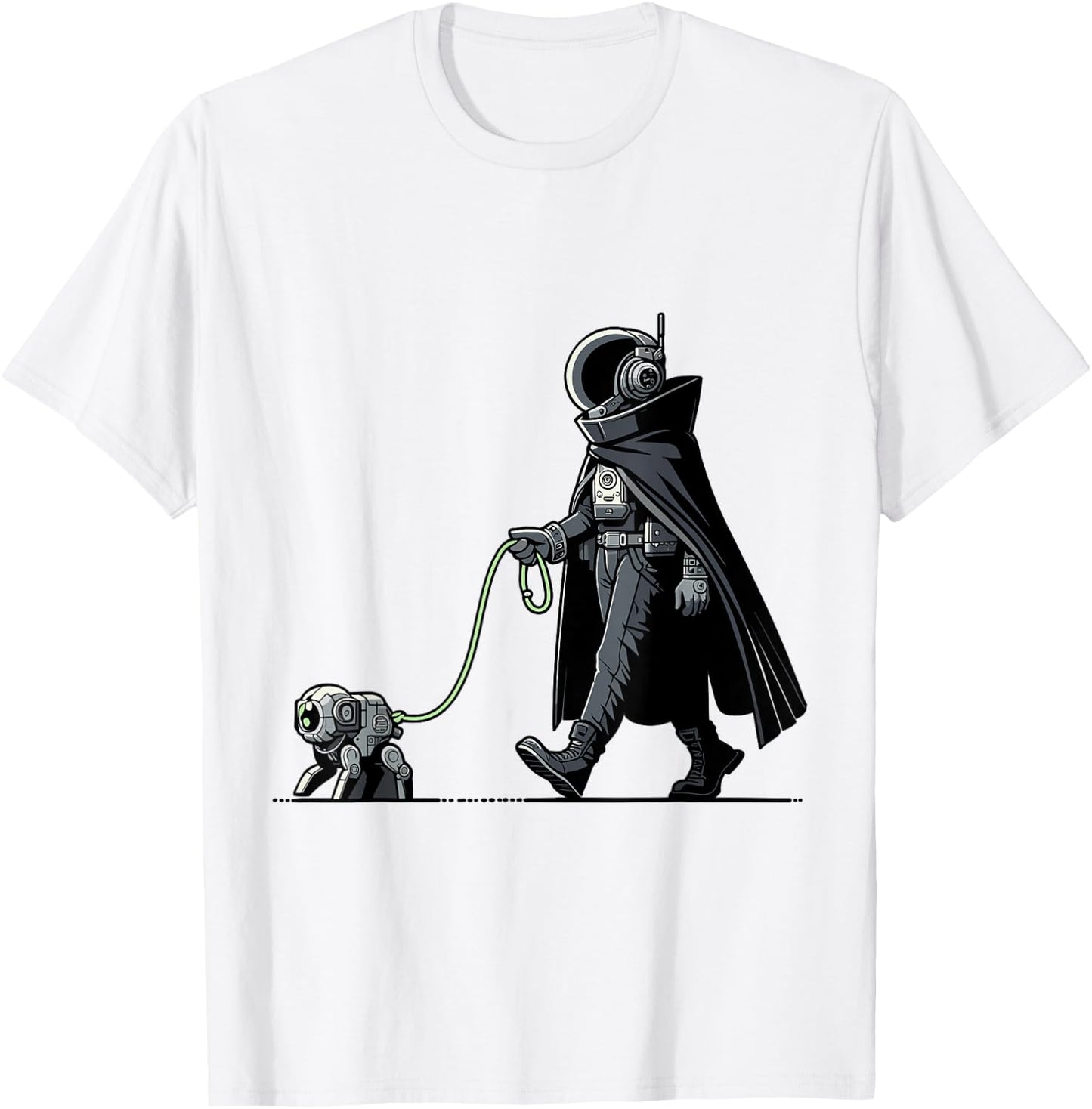 Astronaut Walking Robot Dog - Futuristic Space Adventure Women Kids T-Shirt - T-Shirt | White