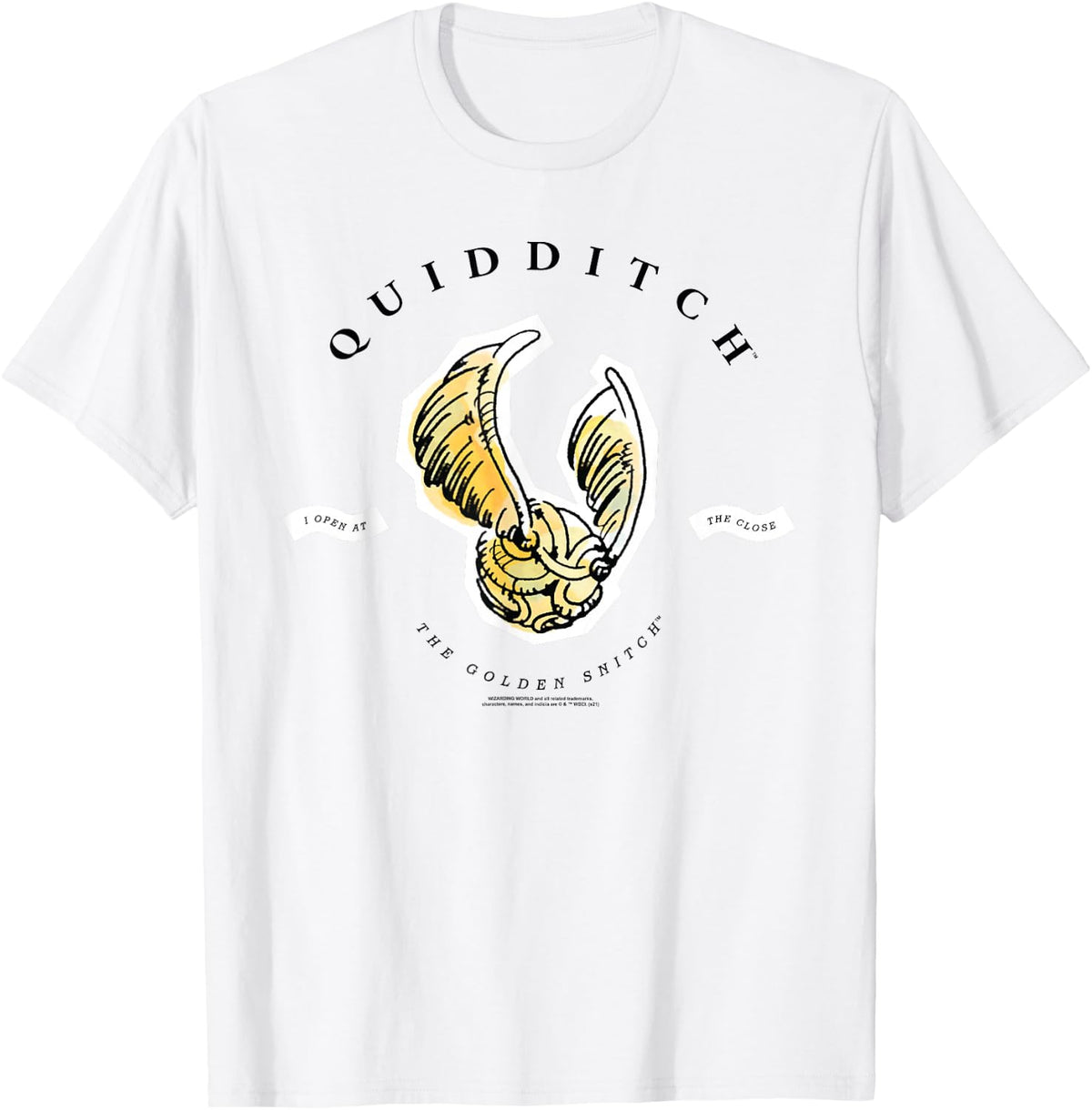 Harry Potter Golden Snitch I Open at the Close T-Shirt - T-Shirt | White
